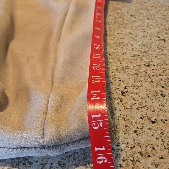 Dressin Mini Skirt Ruche'd one side w/ Draped Asymmetrical Style. Women size L - Picture 12 of 13